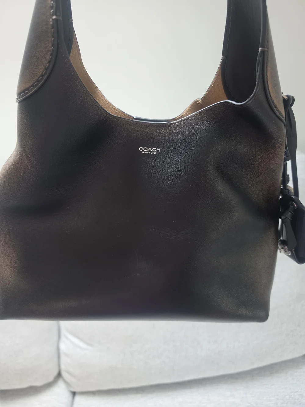 Coach Black Leather Shoulder Bag